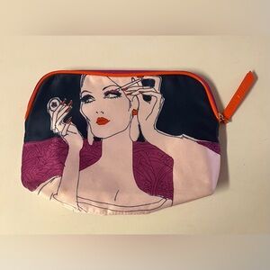 Estee Lauder Black and Purple Cosmetic Bag